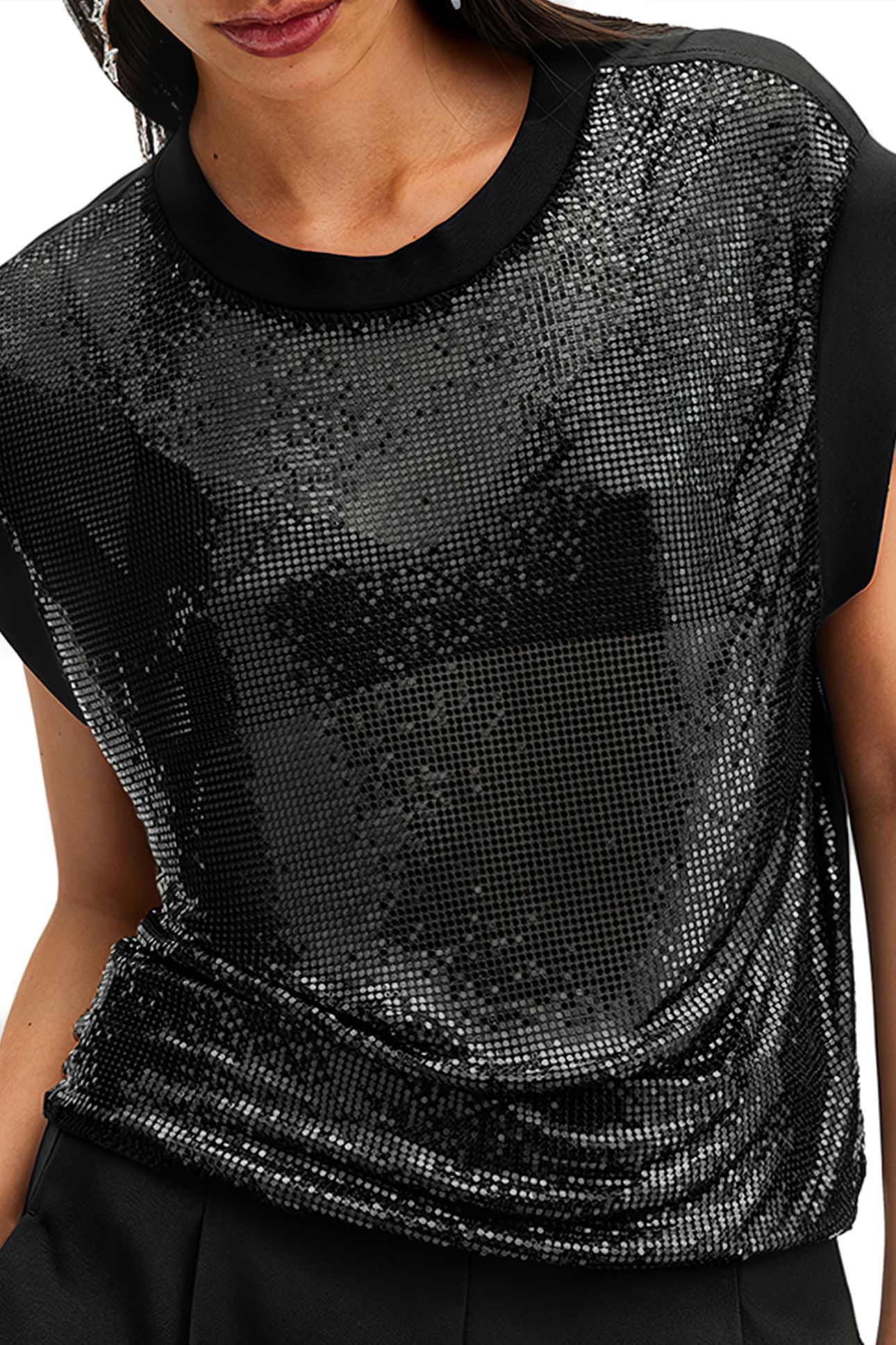 SHANE CHAIN TOP BLACK 5