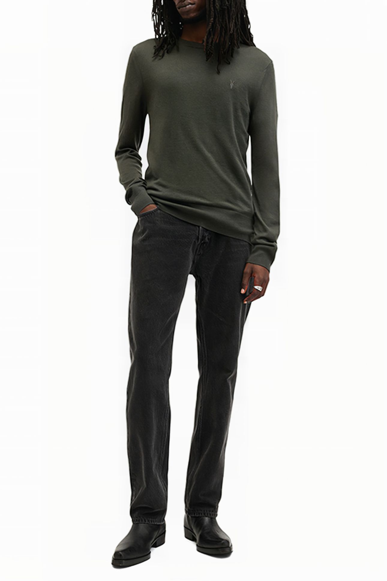 MODE MERINO CREW GRANGE GREEN 3