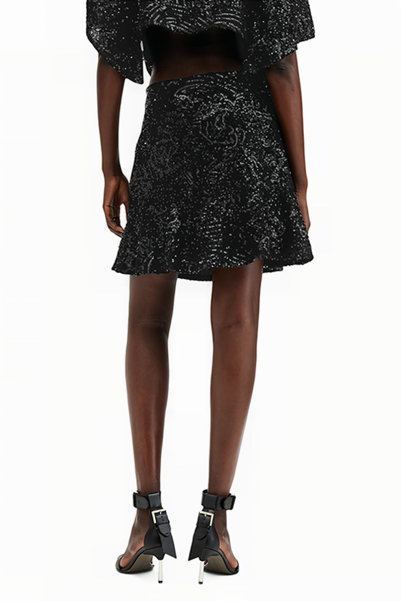 IVY EMB SKIRT BLACK 2