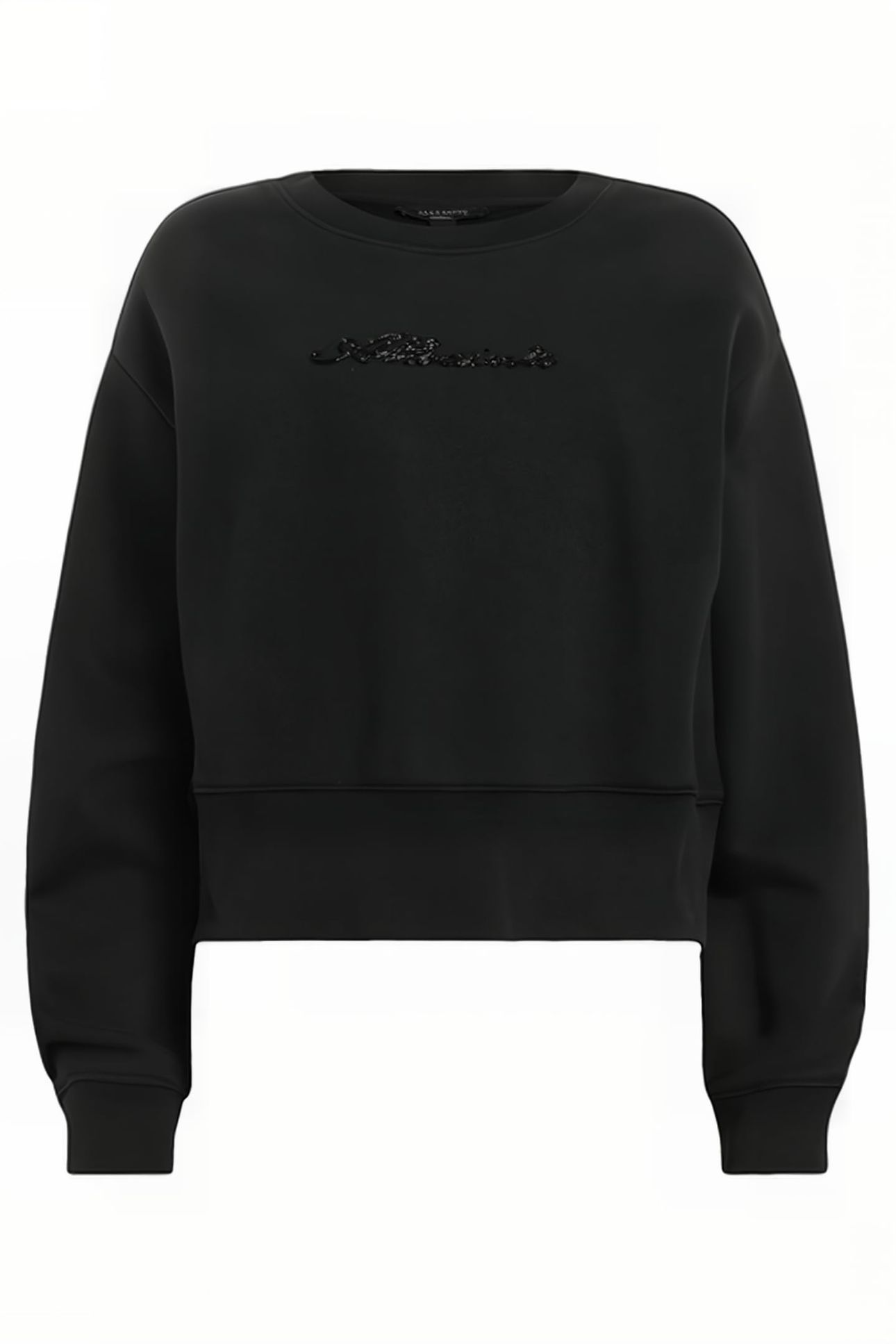 FERN EMB SWEAT BLACK 3