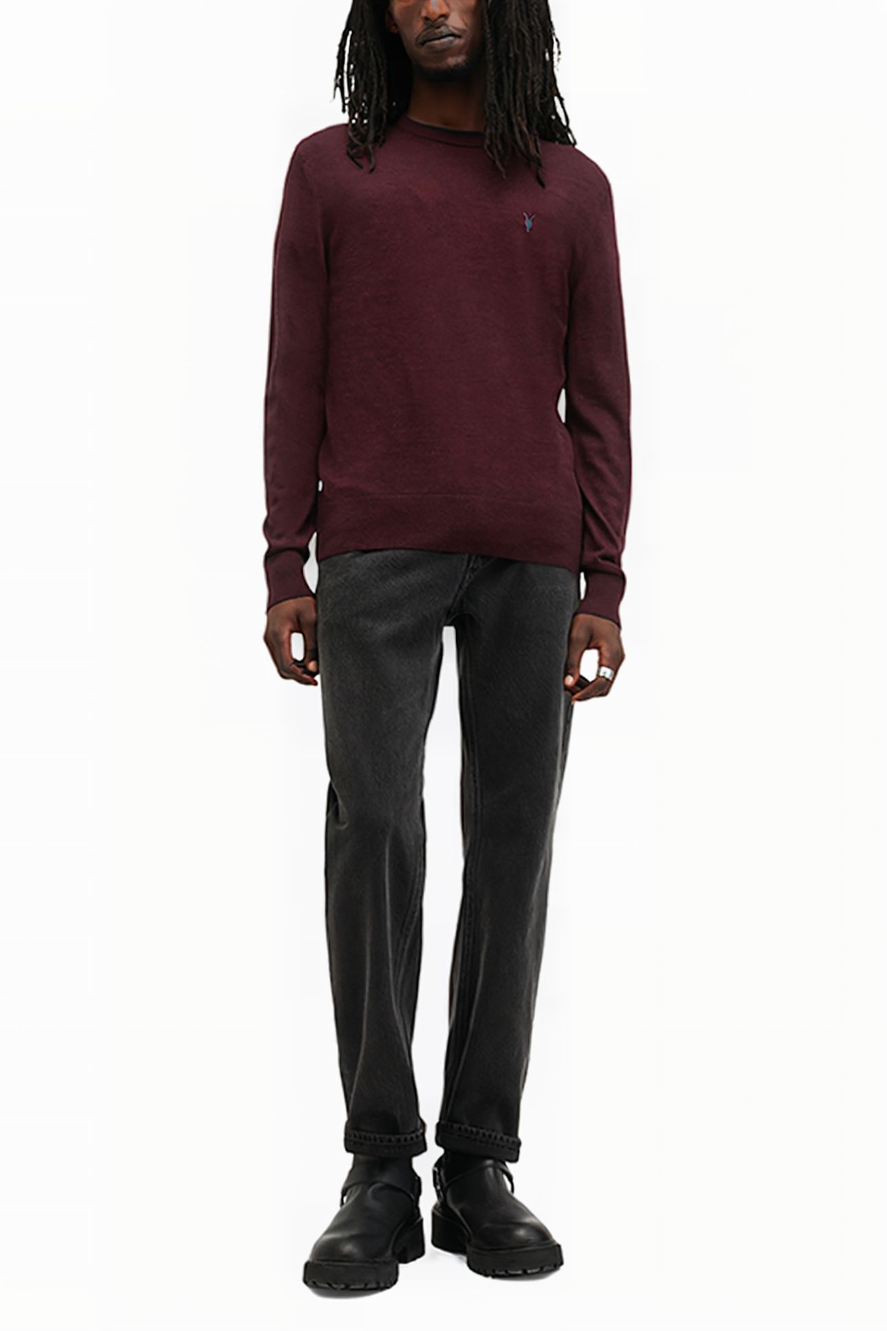 MODE MERINO CREW MARS RED 3