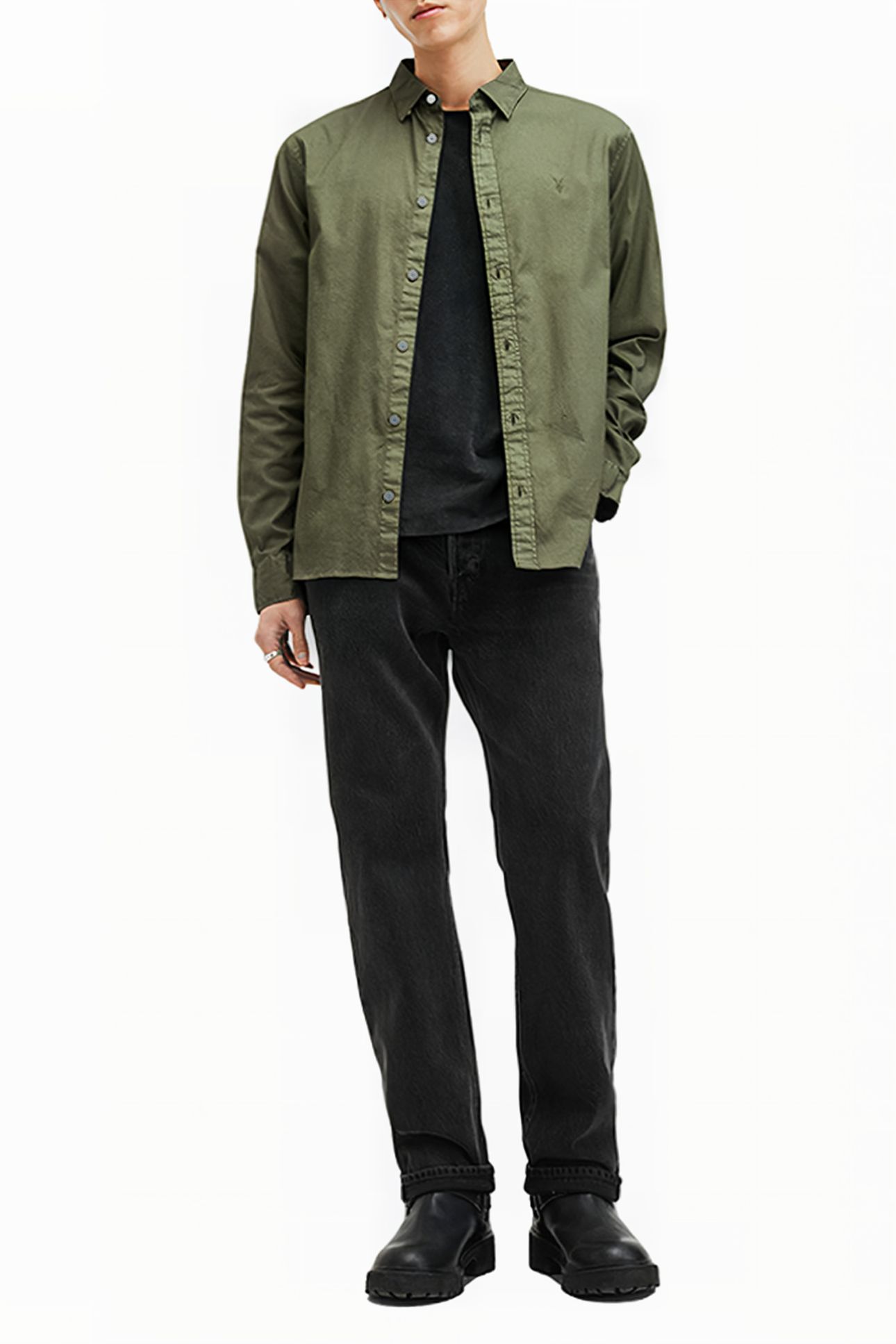 HAWTHORNE LS SHIRT FLEUR GREEN 3
