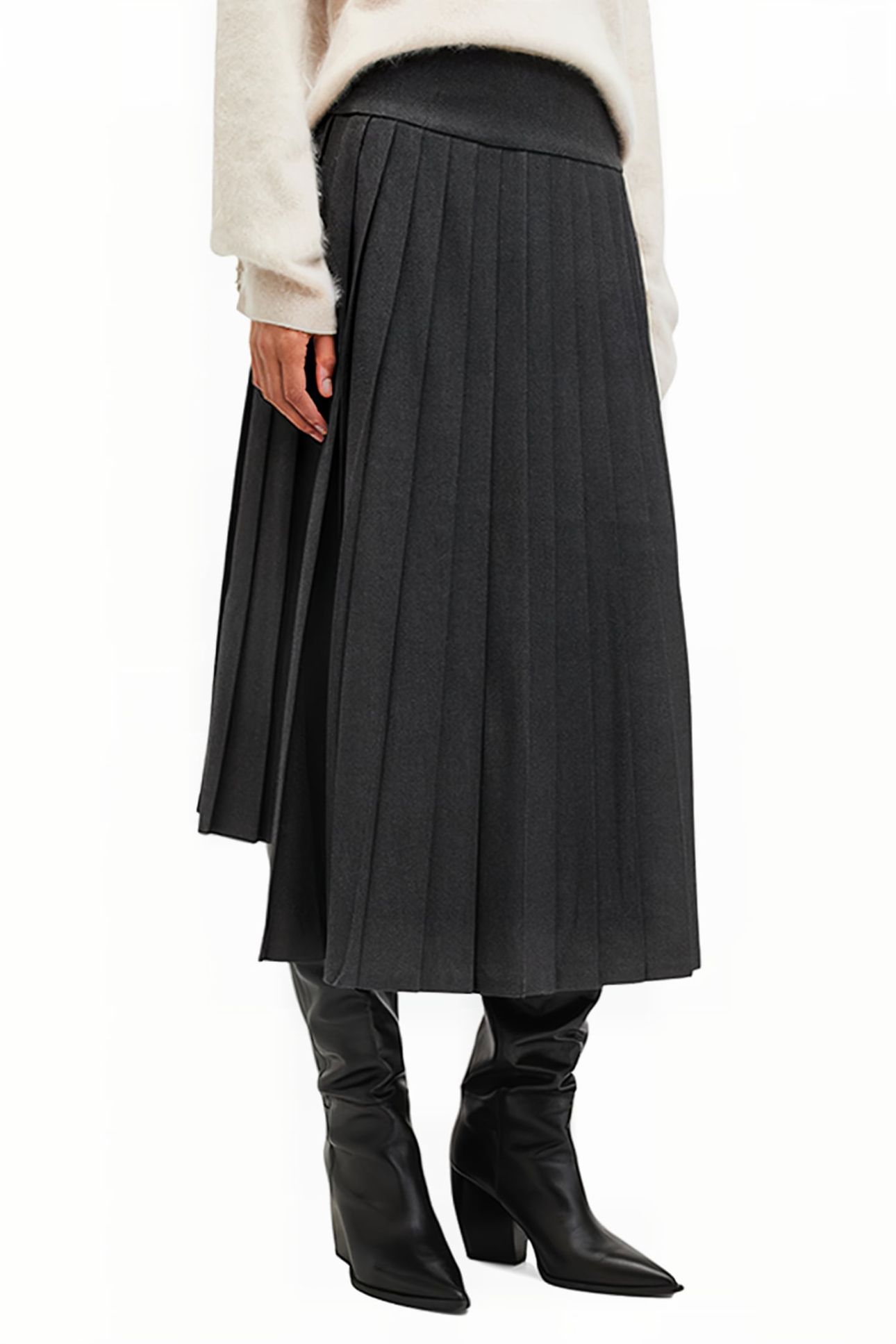 KAYA SKIRT CHARCOAL GREY 1