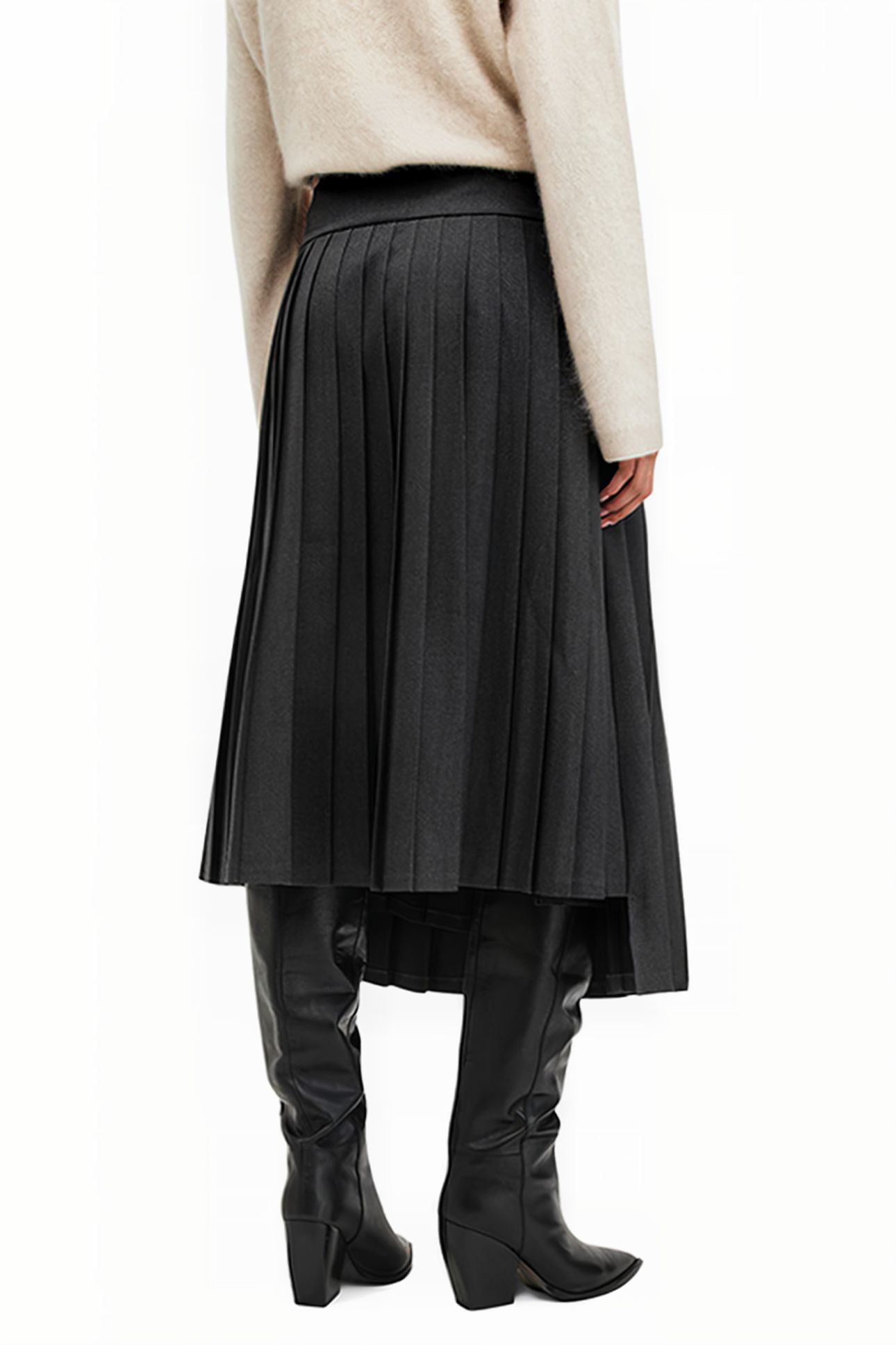 KAYA SKIRT CHARCOAL GREY 2