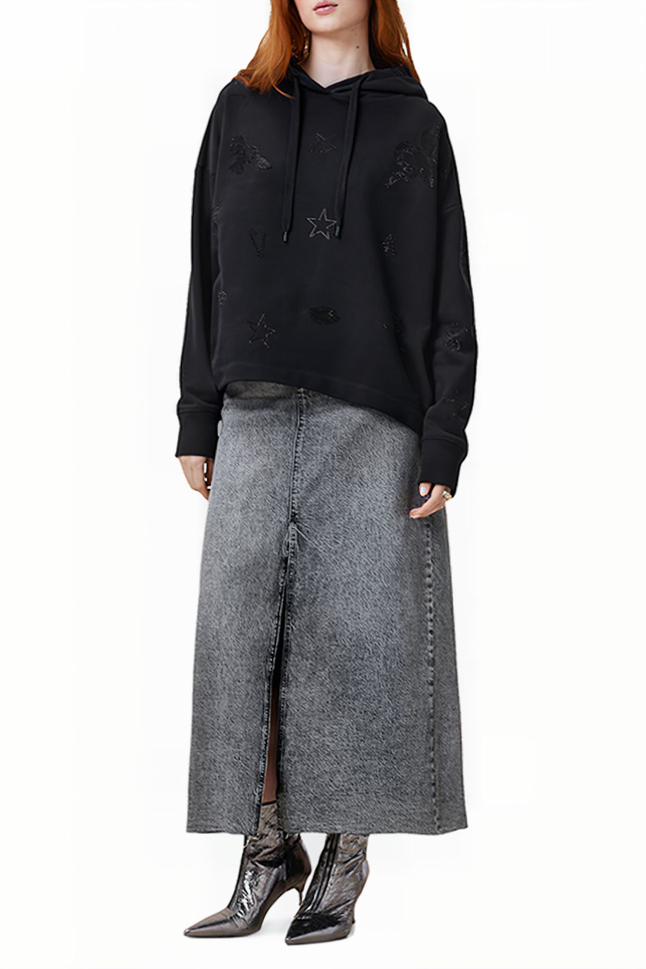 ETIE EMB ROSE HOODY BLACK 3