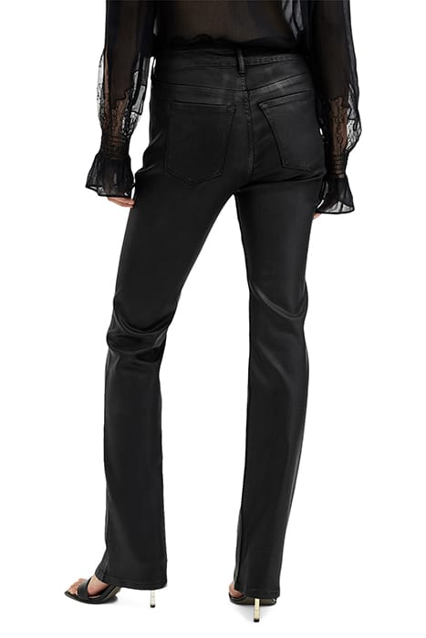 HALDAN SLIM BOOTCUT COATED BLACK 2