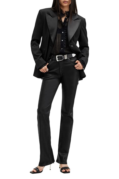 HALDAN SLIM BOOTCUT COATED BLACK 3