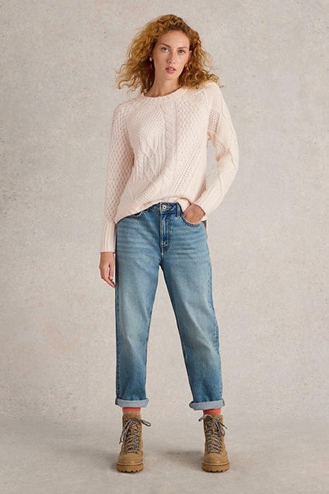 PATCHWORK CABLE JUMPER LIGHT NATURAL 1