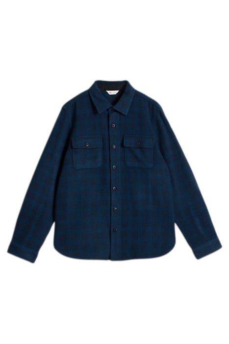 DARWEN TEXTURE OVERSHIRT NAVY MULTI 2