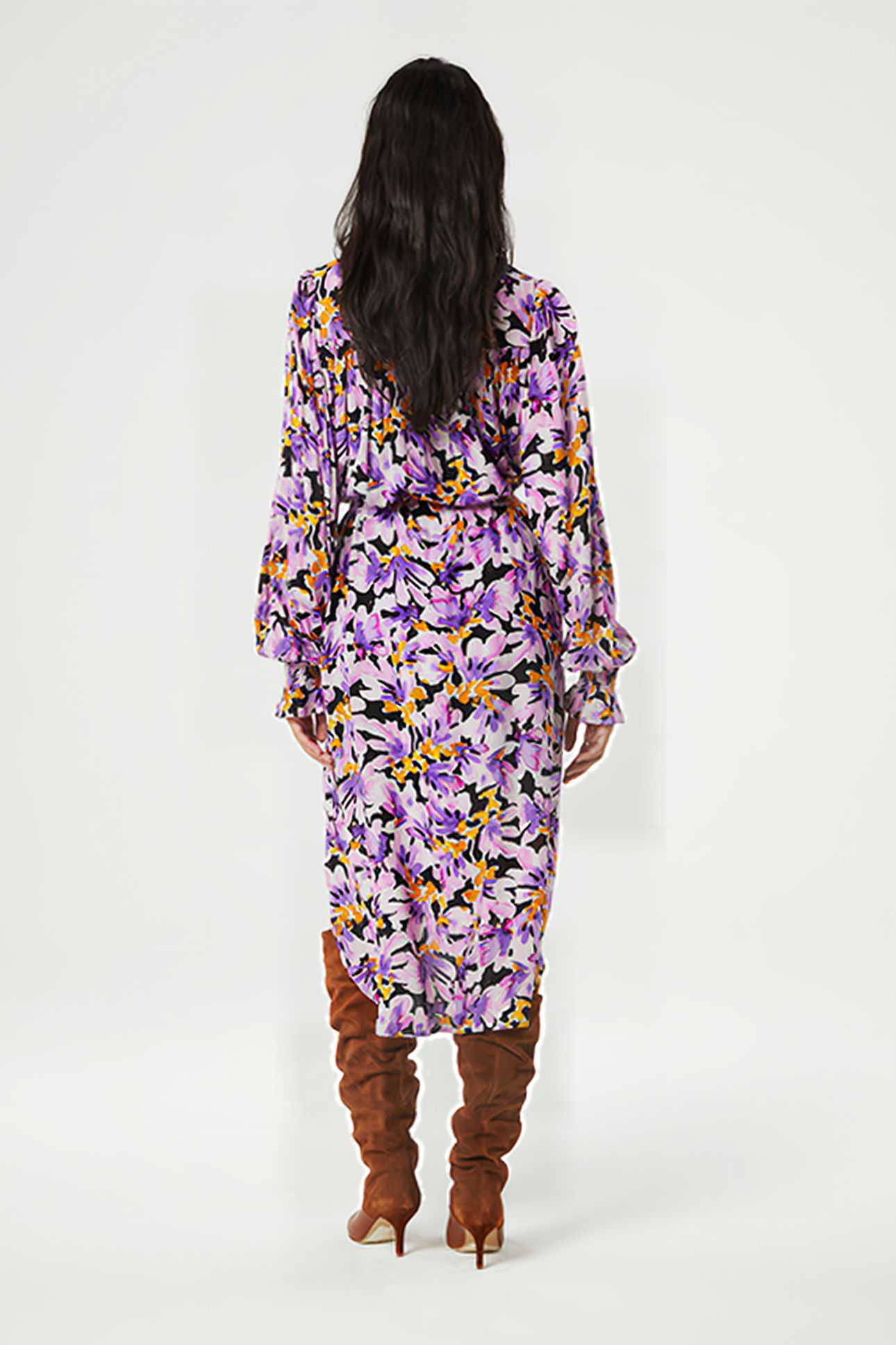 WILLOW DRESS COOKIE CARAMEL/GRAPE 2