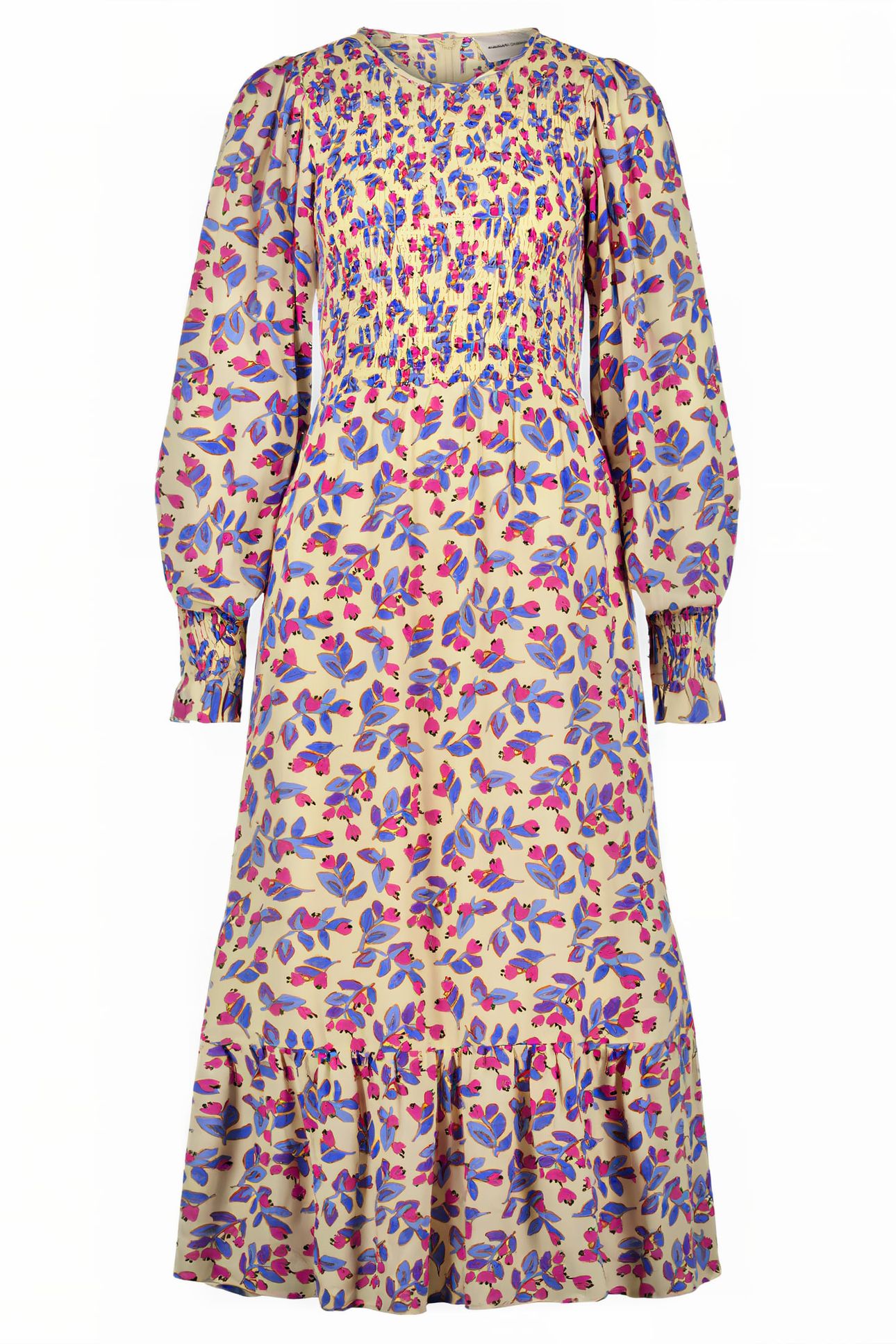 CARO DRESS CORNFLOWER BLUE/PINK 1