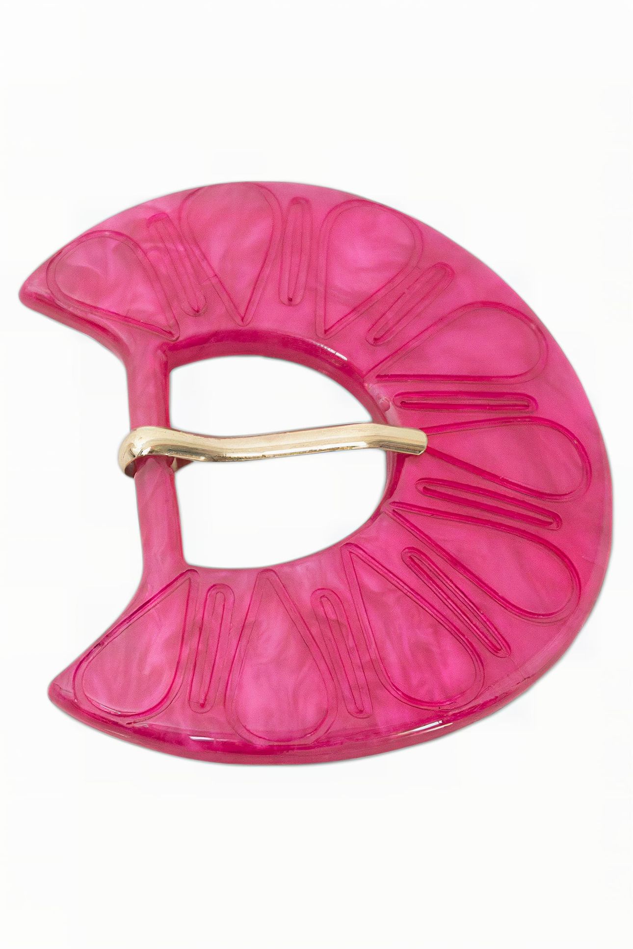 AMAL - DETACHABLE FUCHSIA RESIN BELT BUCKLE 1