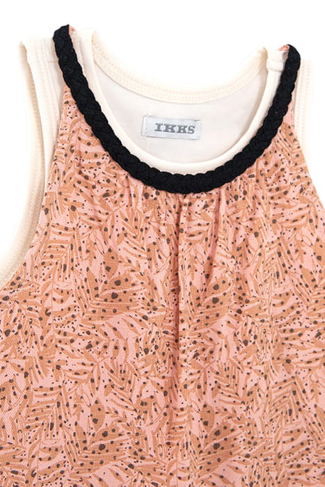 BABY GIRLS’ 2-IN-1 PEACH PRINT TOP AND ECRU VEST TOP 7