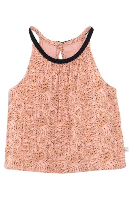 BABY GIRLS’ 2-IN-1 PEACH PRINT TOP AND ECRU VEST TOP 2