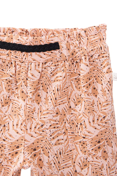 BABY GIRLS’ PEACH KNIT TROUSERS WITH LEAF PRINT 3