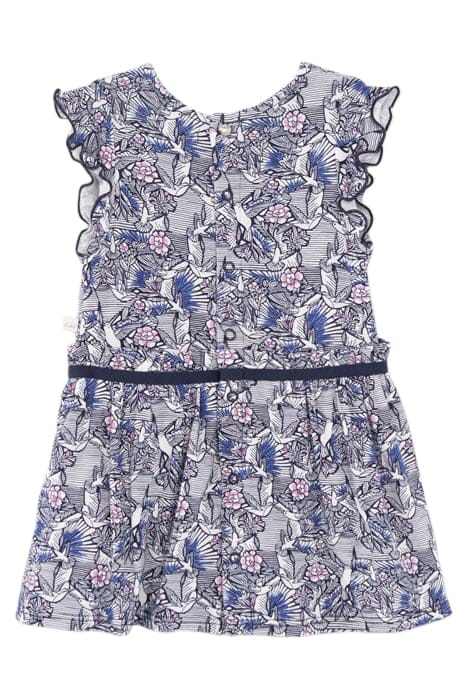 BABY GIRLS' ECRU DRESS WITH HUMMINGBIRD WAX PRINT 2