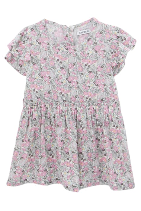BABY GIRLS’ KHAKI LENZING™ ECOVERO™ DRESS, LITTLE FLOWERS 1