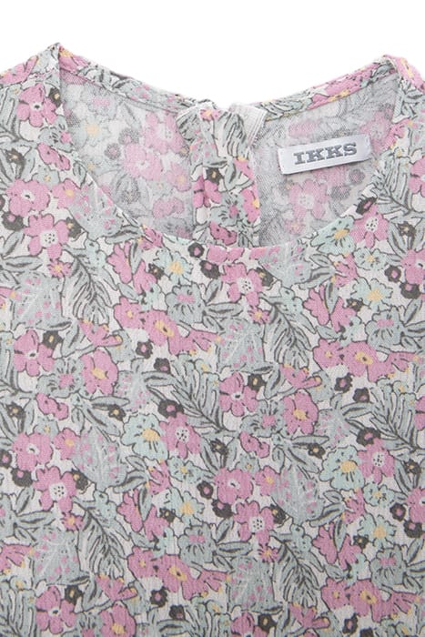 BABY GIRLS’ KHAKI LENZING™ ECOVERO™ DRESS, LITTLE FLOWERS 3