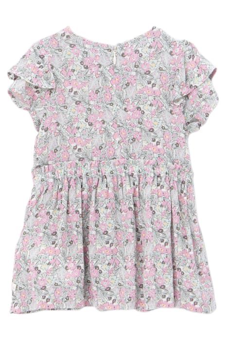 BABY GIRLS’ KHAKI LENZING™ ECOVERO™ DRESS, LITTLE FLOWERS 2