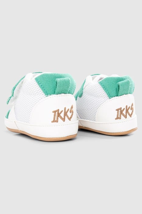 BABY BOYS’ GREEN AND WHITE TRAINERS WITH VELCRO 6