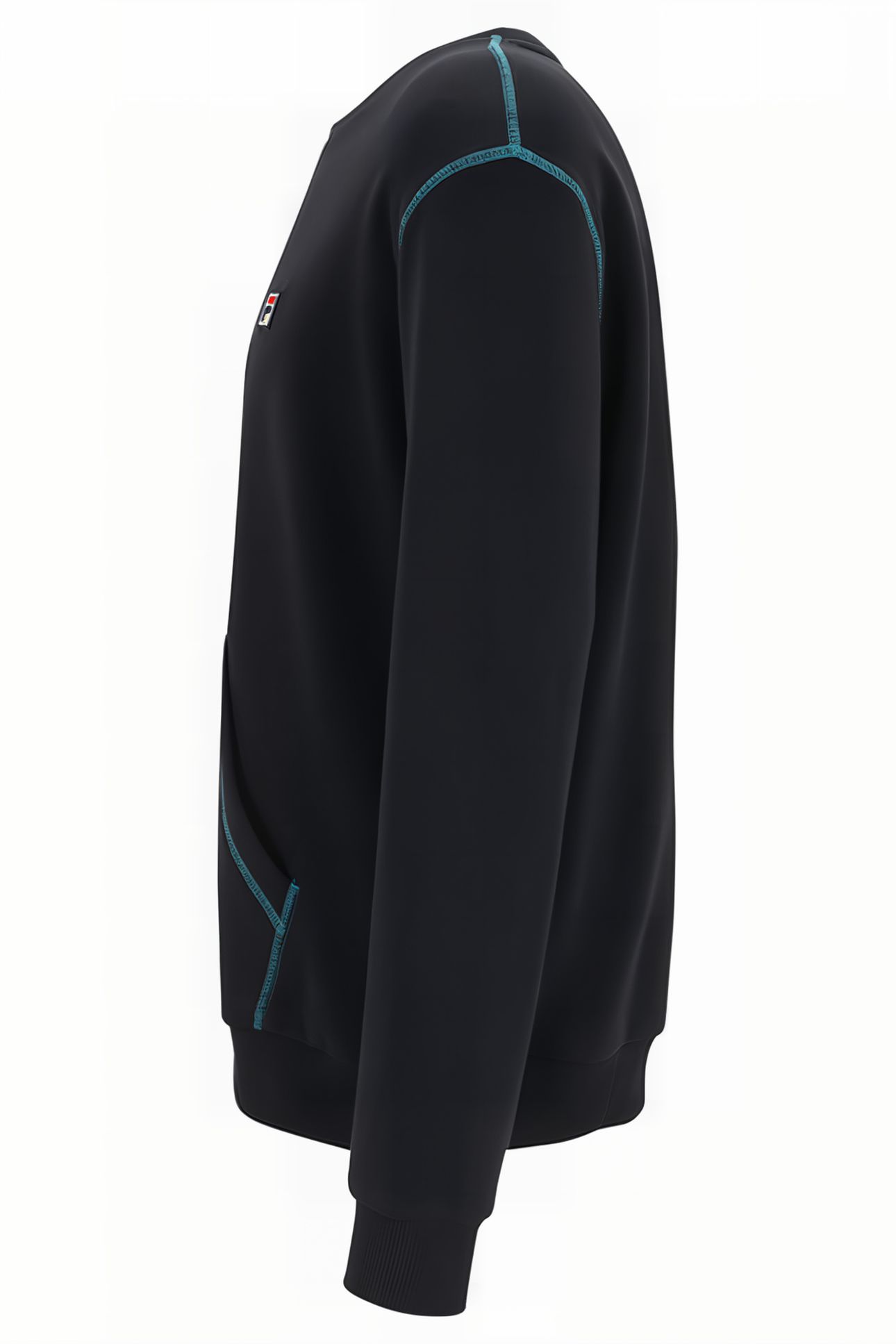 CREWNECK SWEATSHIRT WITH KANGAROO POCKET AND CONTRAST STITCH 6