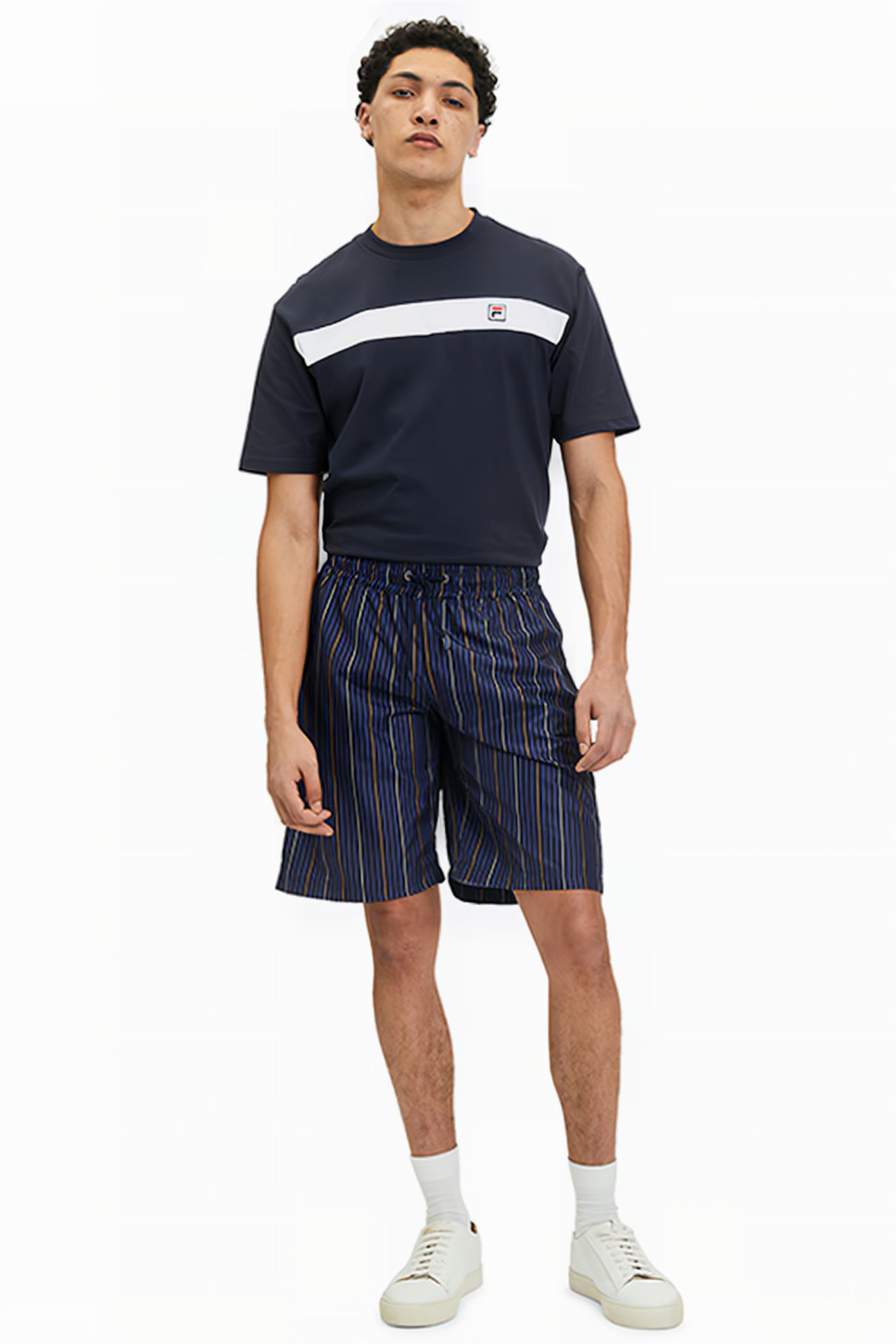 PINSTRIPE SHORTS WITH POCKETS NAVY 3