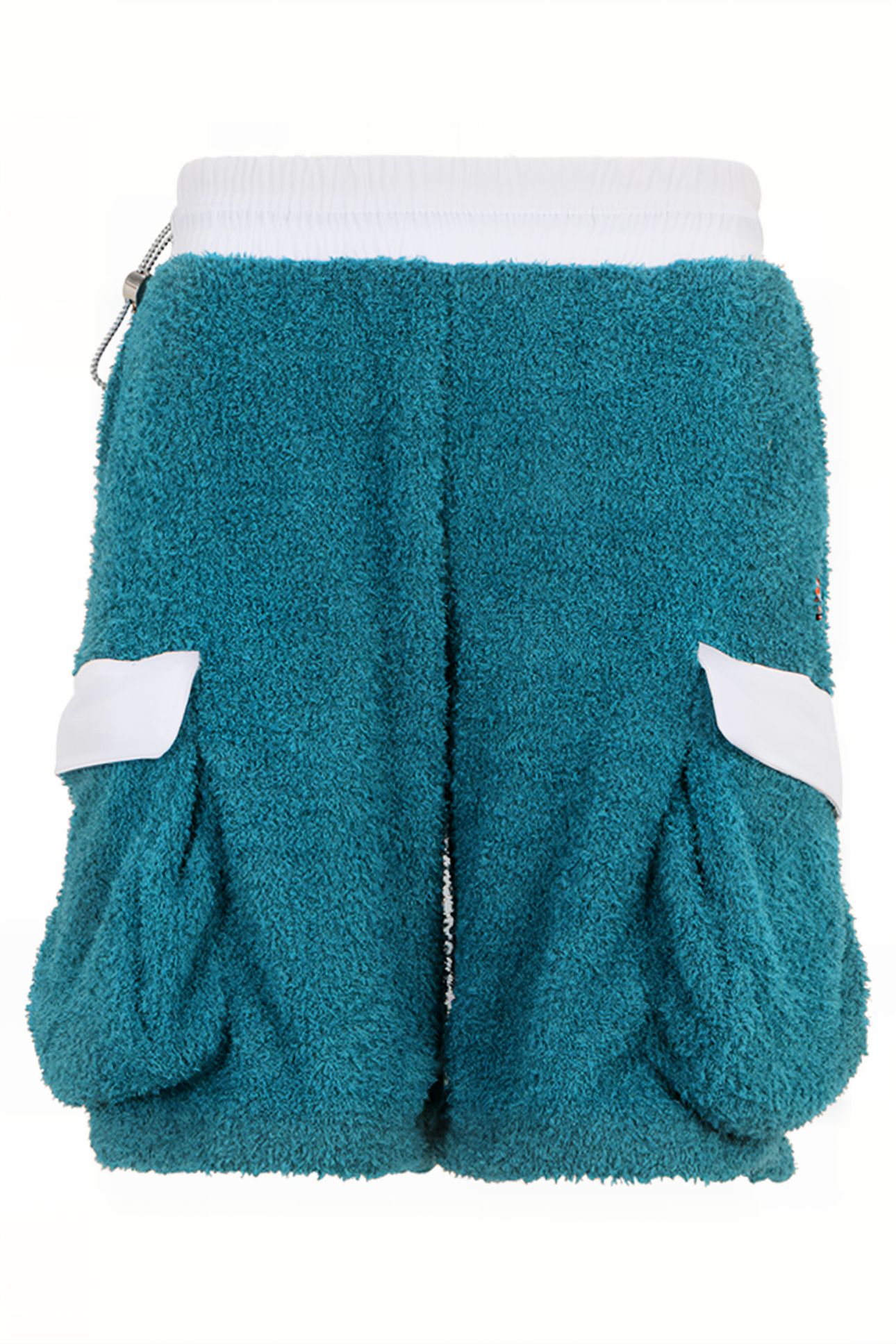 TERRY FABRIC CARGO SHORTS WITH NYLON INSTERTS MARINE 4