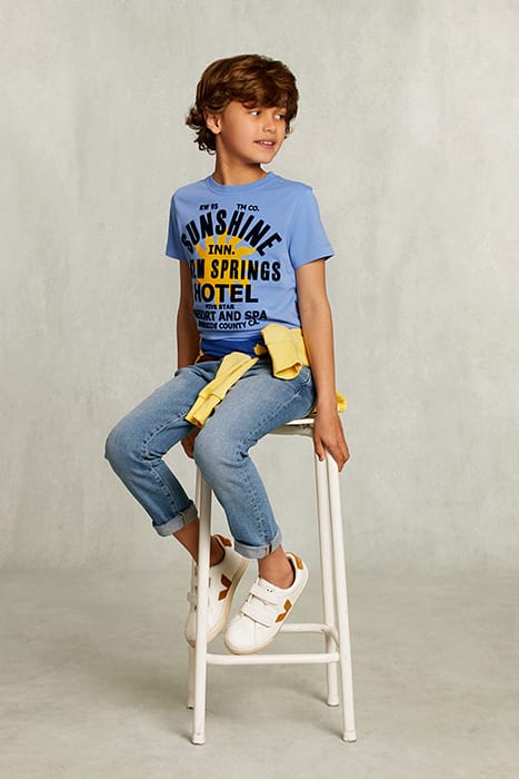 NORMAL FIT BASIC T-SHIRT NILE BLUE 3