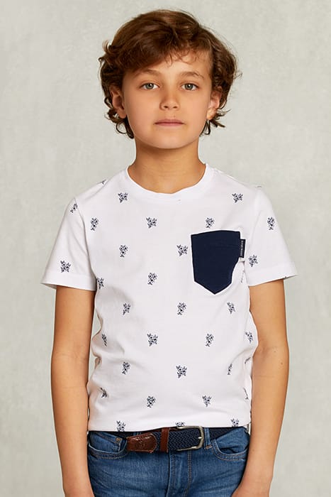 CUSTOM FIT T-SHIRT WITH POCKET WHITE WHITE 1