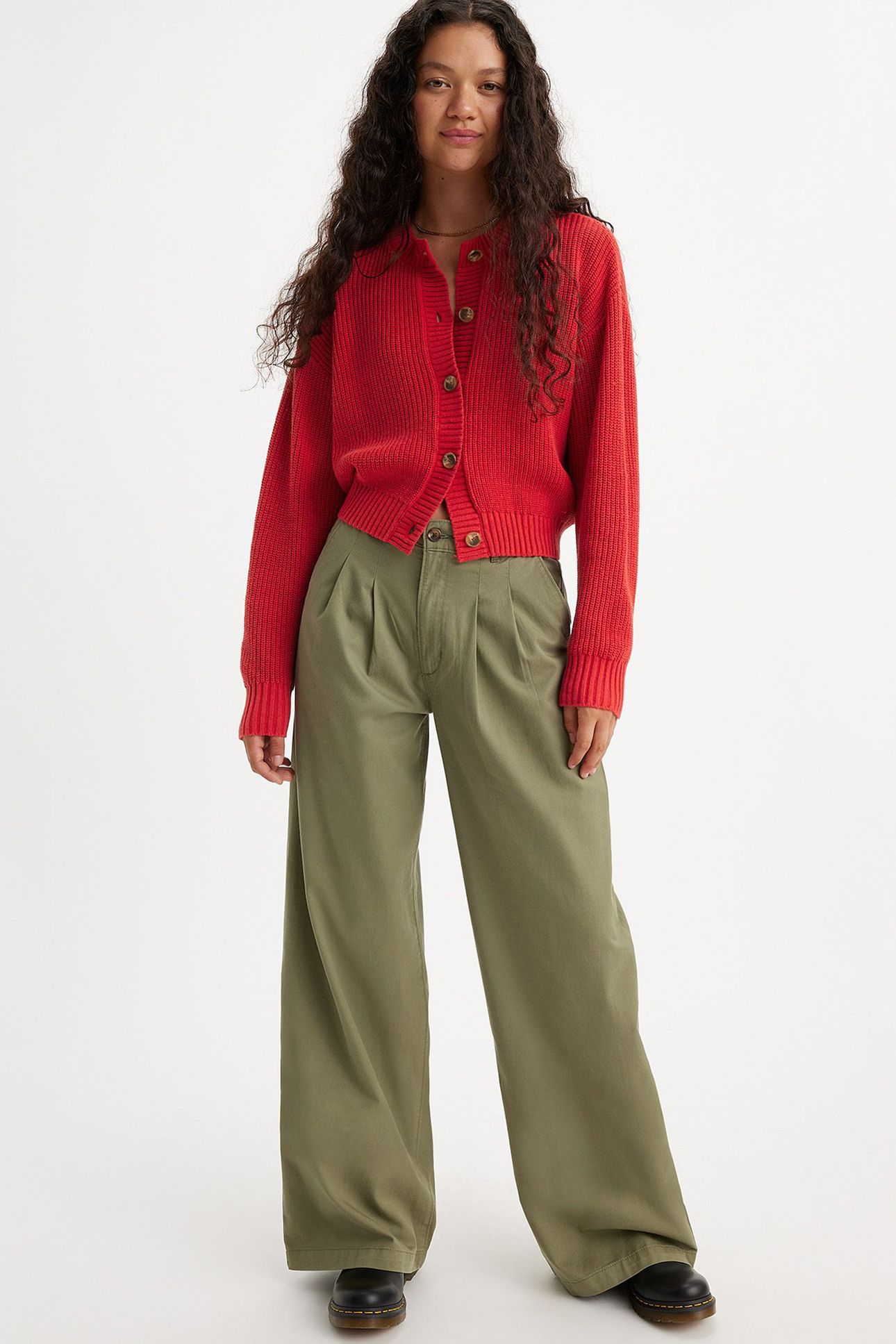 PLEATED WIDE LEG TROUSERS 2
