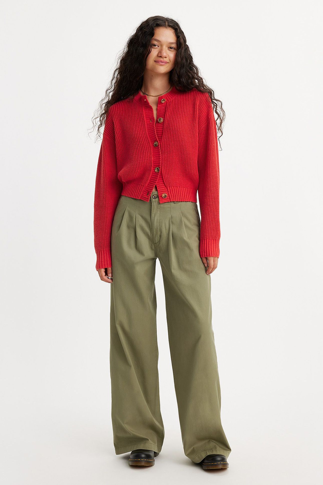 PLEATED WIDE LEG TROUSERS 6