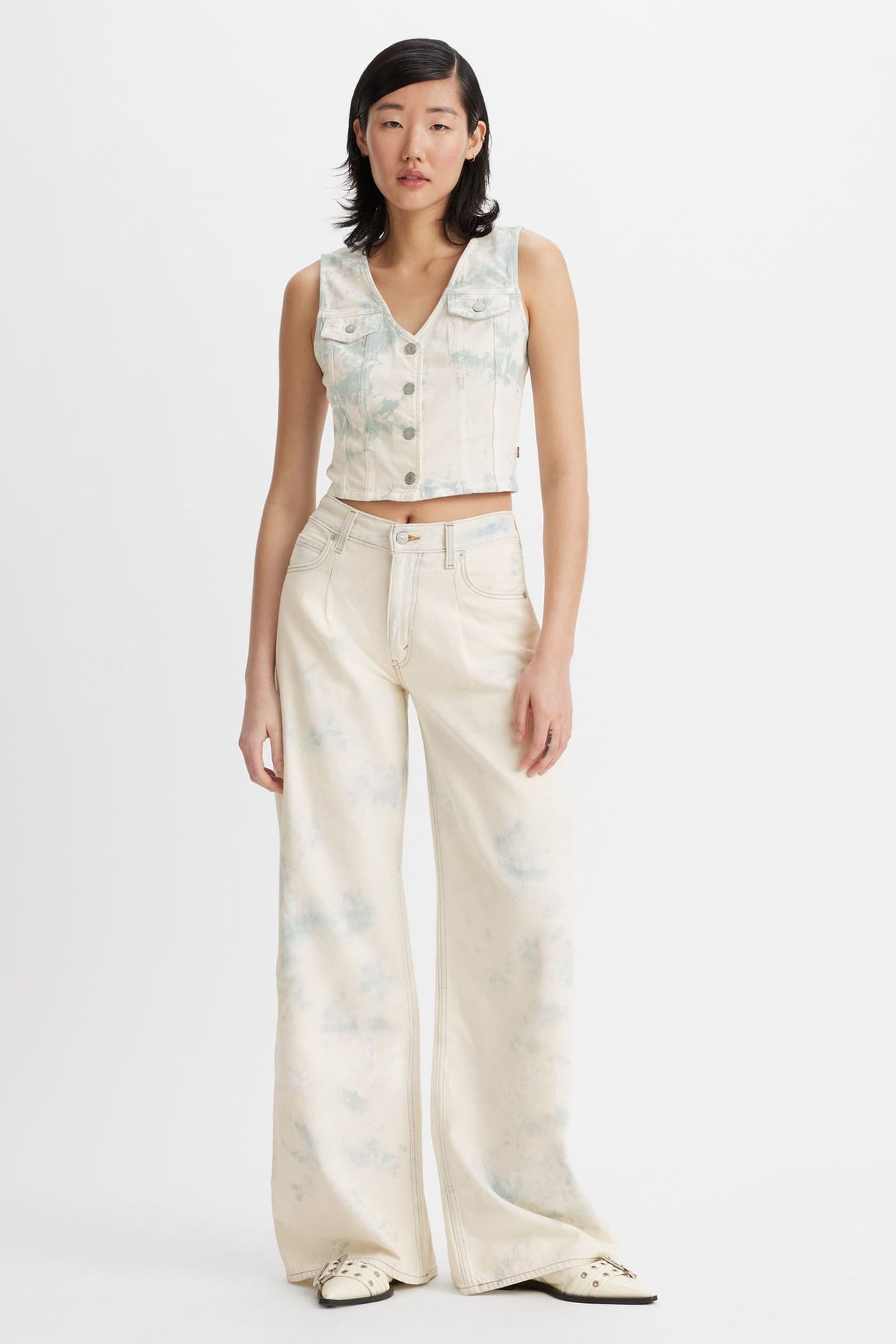 BAGGY DAD WIDE LEG LIGHTWEIGHT JEANS 1