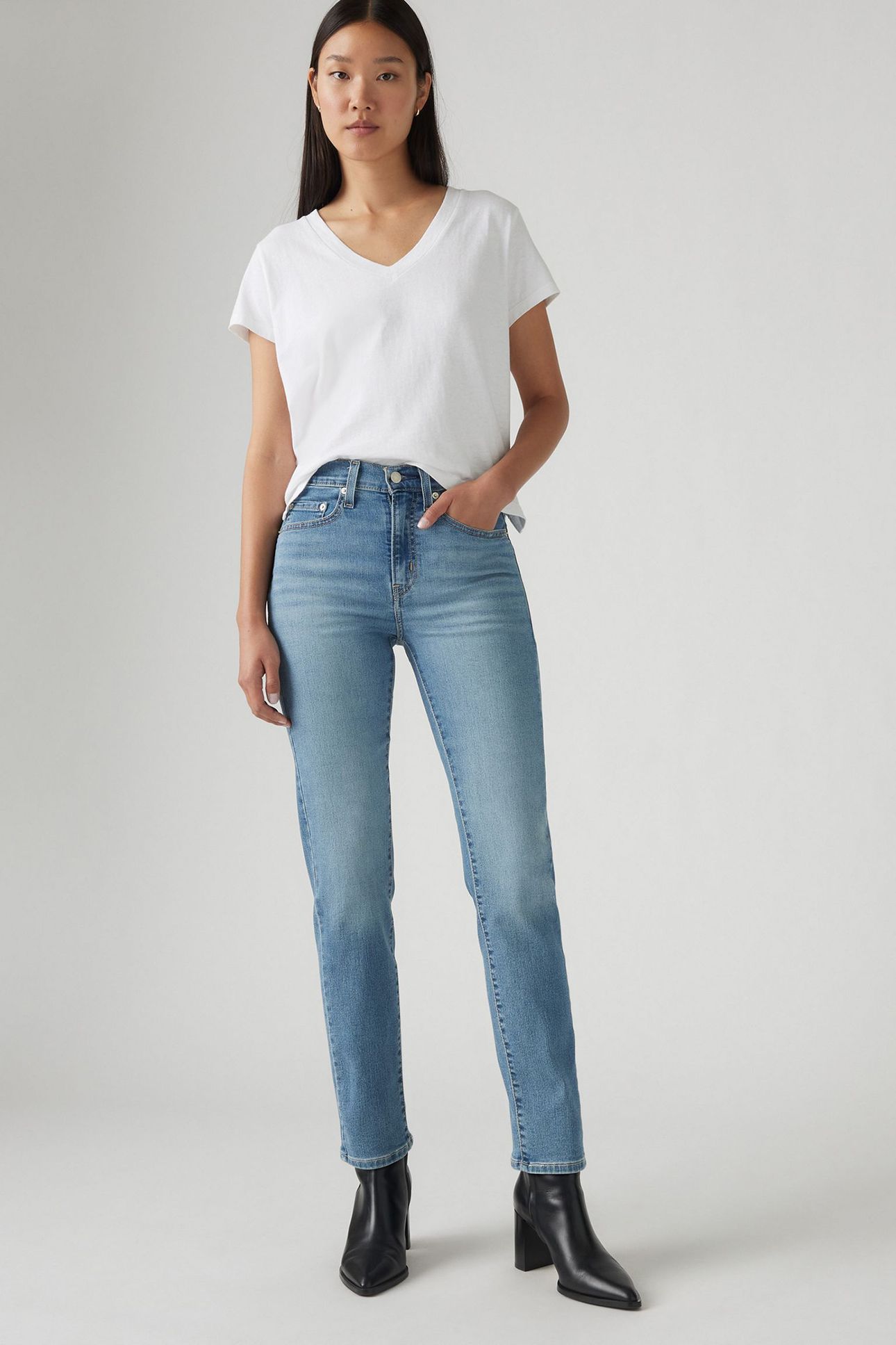 724™ HIGH RISE STRAIGHT JEANS 6