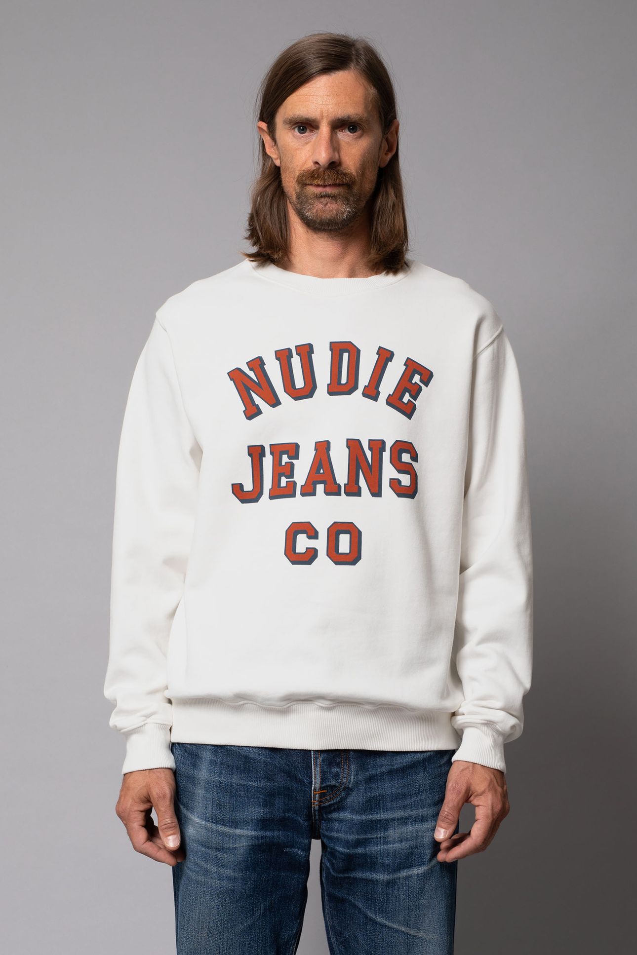 LASSE NUDIE JEANS CO CHALK WHITE 1