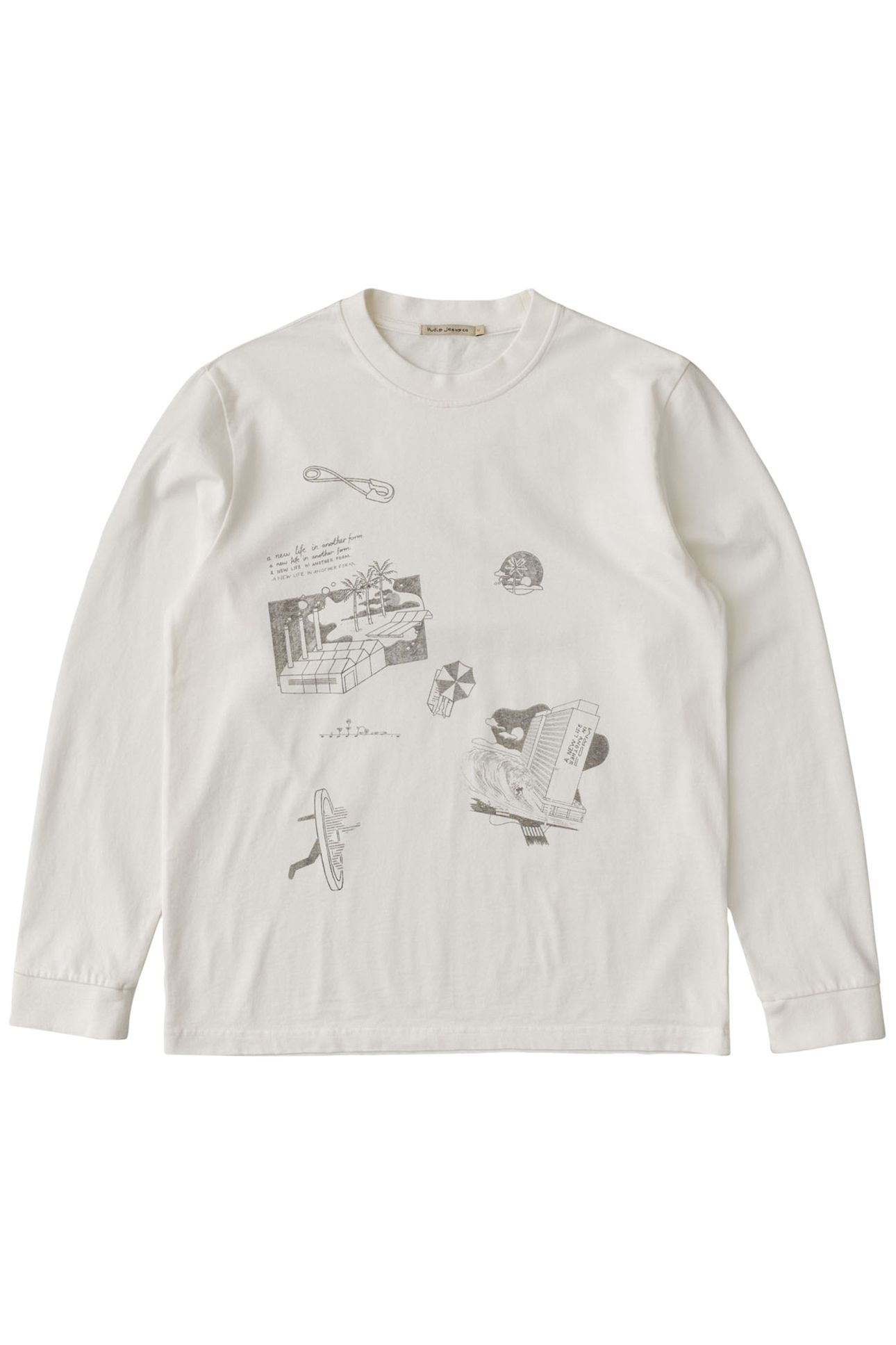 LONG SLEEVE PRINTED REBIRTH CHALK WHITE 3