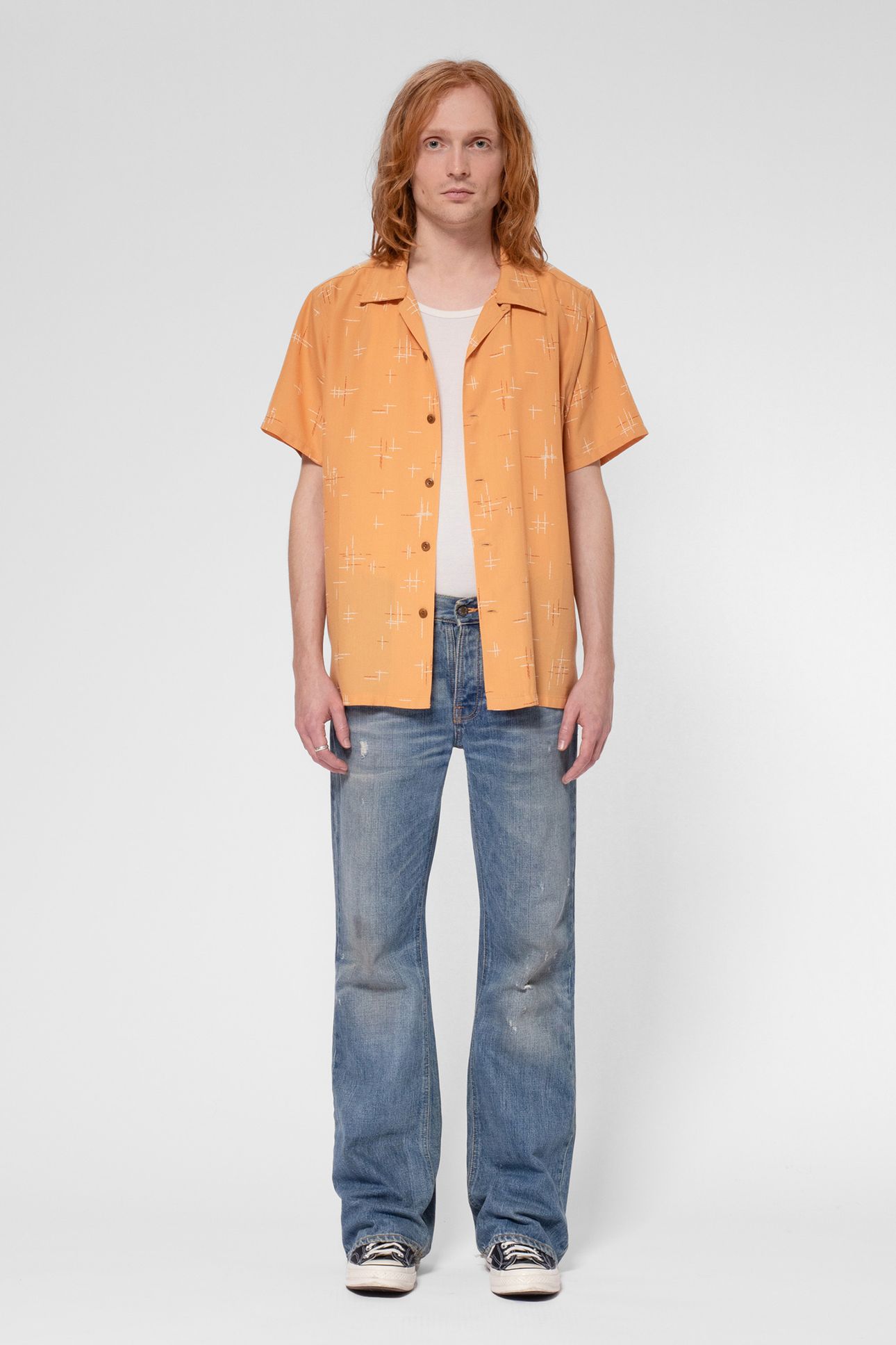 ARVID 50S HAWAII SHIRT OCHRE 1