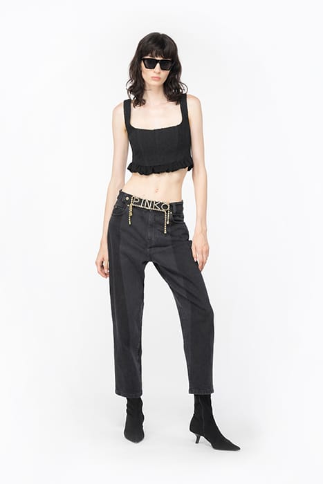 TOPOGIGIO TANK TOP BLACK 1