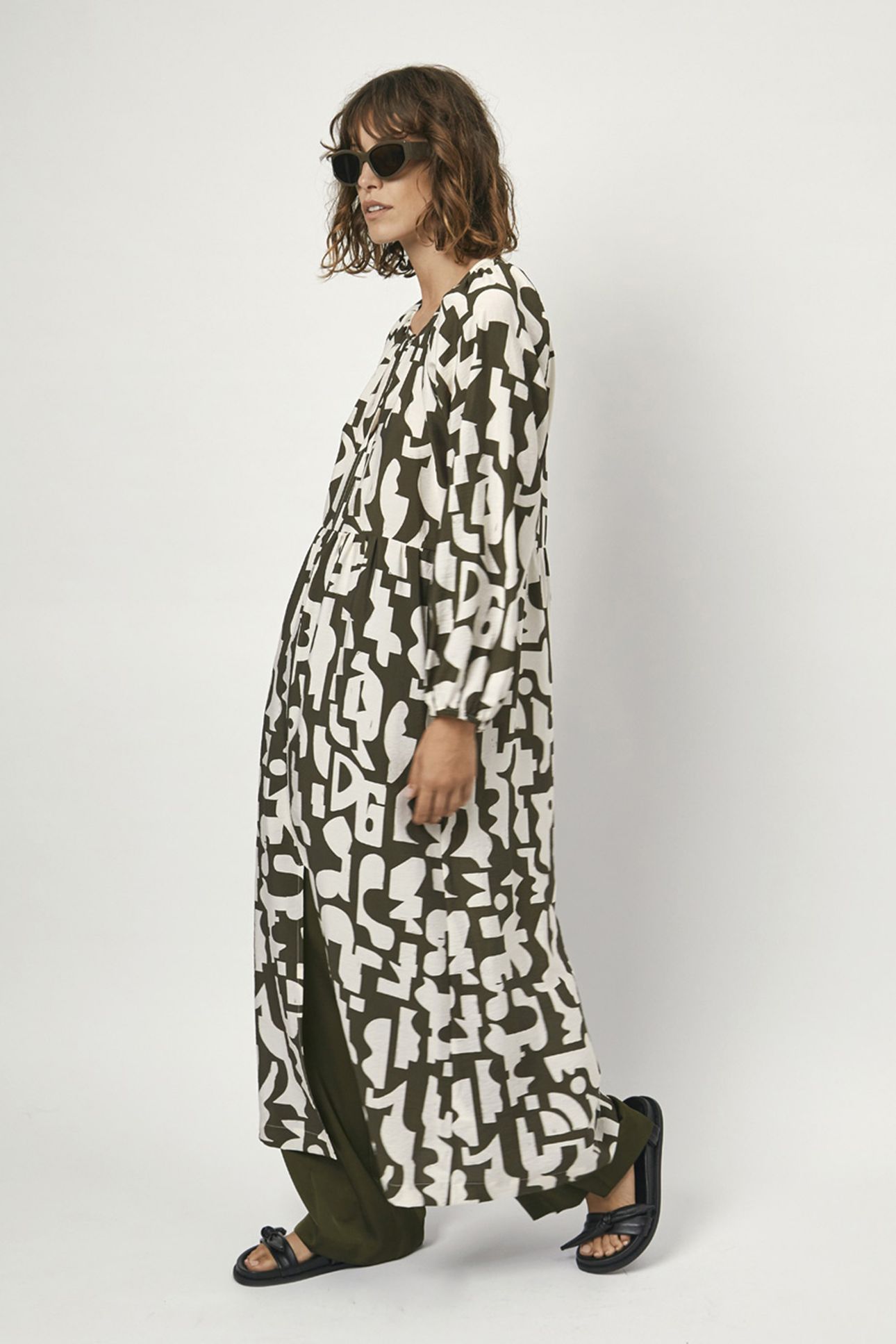 NIRIMI PRINTED MAXI DRESS JUNGLE LEAF 3