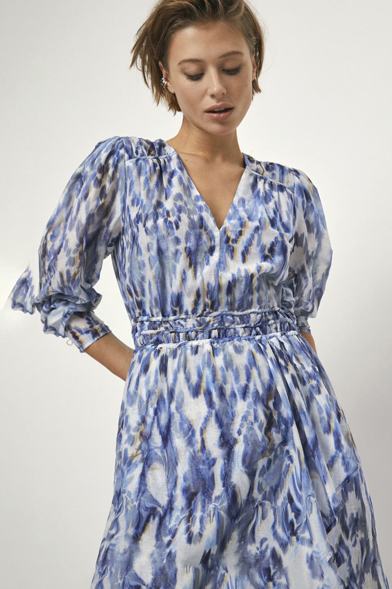 ROCHELLE PRINTED MINI DRESS MULTICOLOUR 4