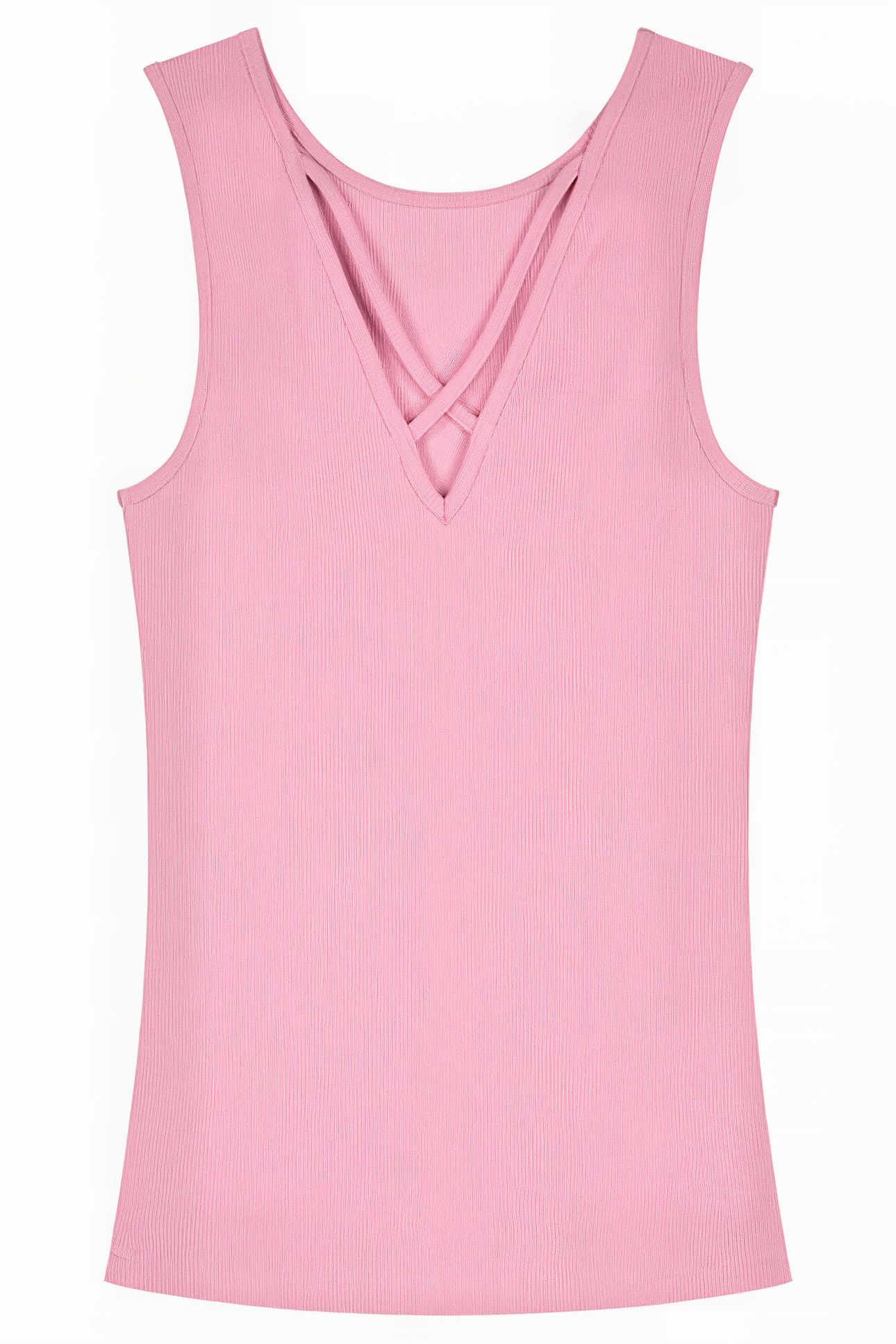 BELLA BACK RIB TOP MARSHMALLOW PINK 2