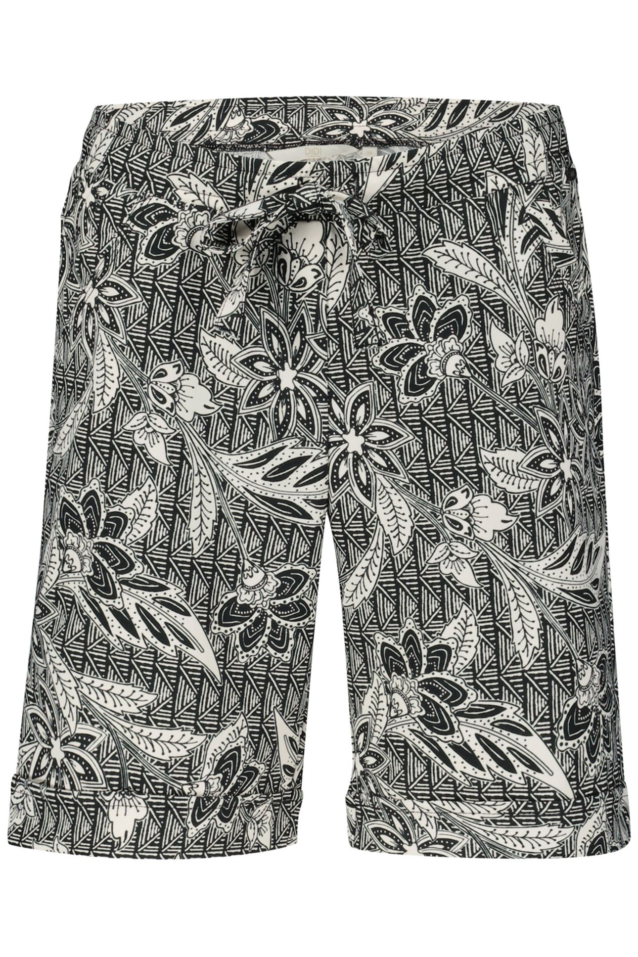 TRAVEL BERMUDA VOLARE PRINT BLACK AND WHITE WITH STRUCTURED 4