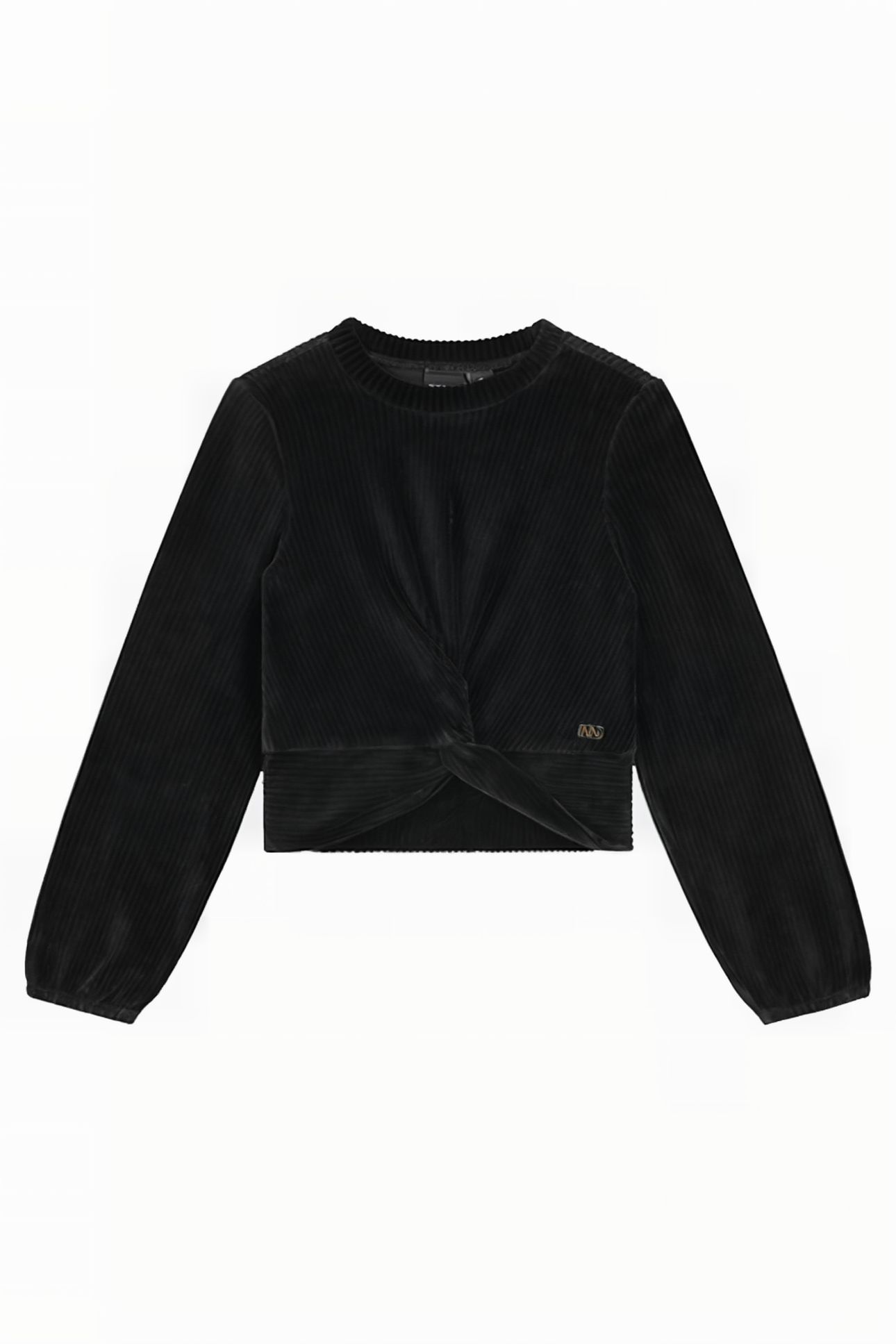 BIANCA VELVET TOP BLACK 1