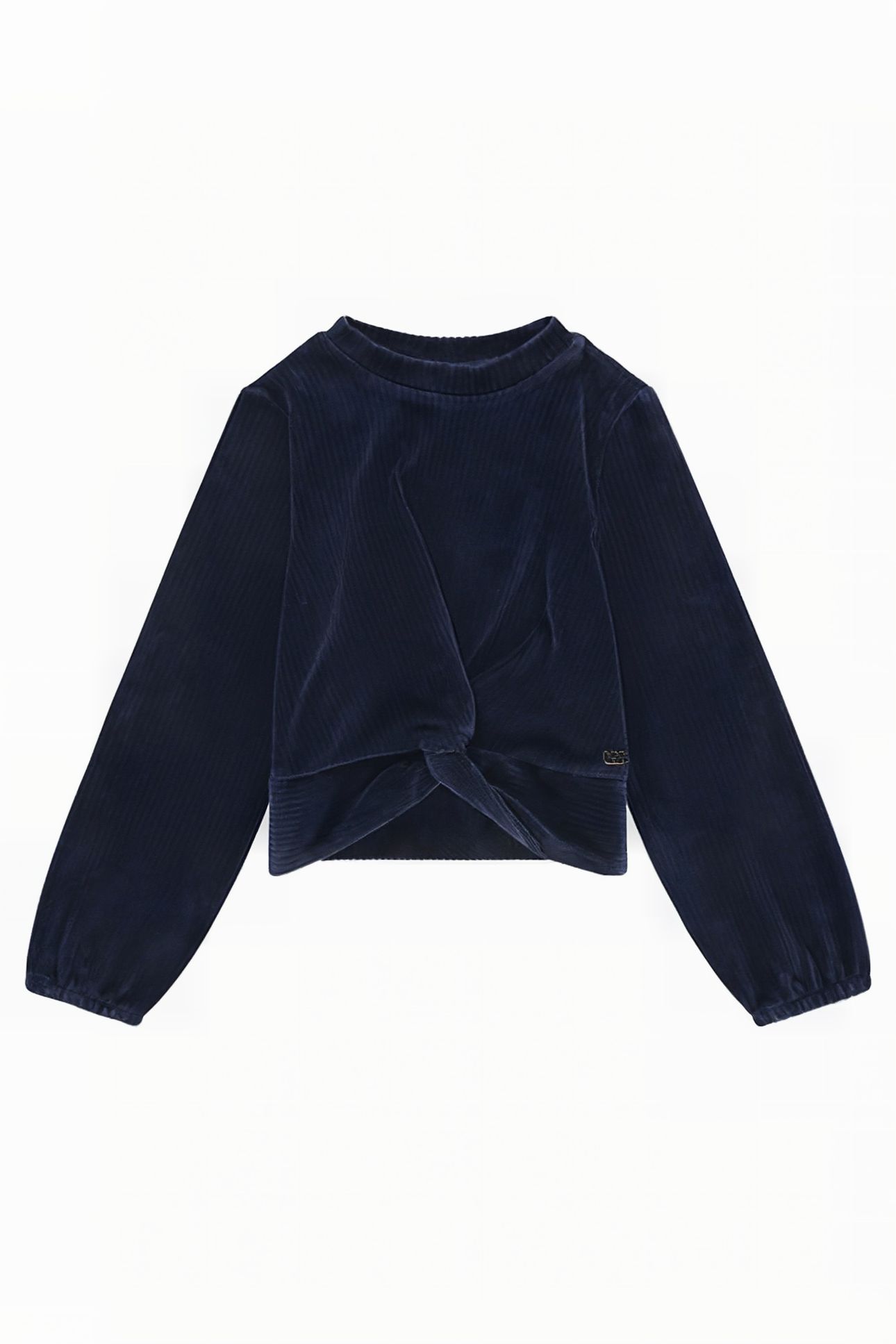 BIANCA VELVET TOP DARK BLUE 1