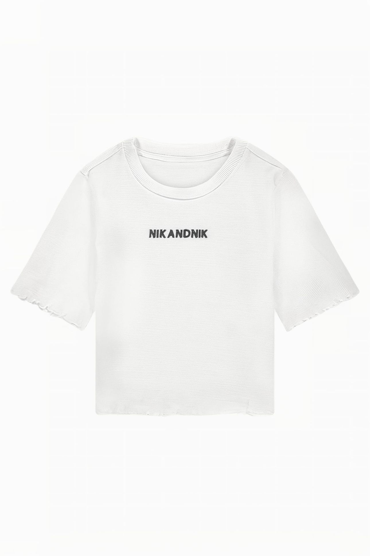 LETTUCE RIB T-SHIRT OFF WHITE 1