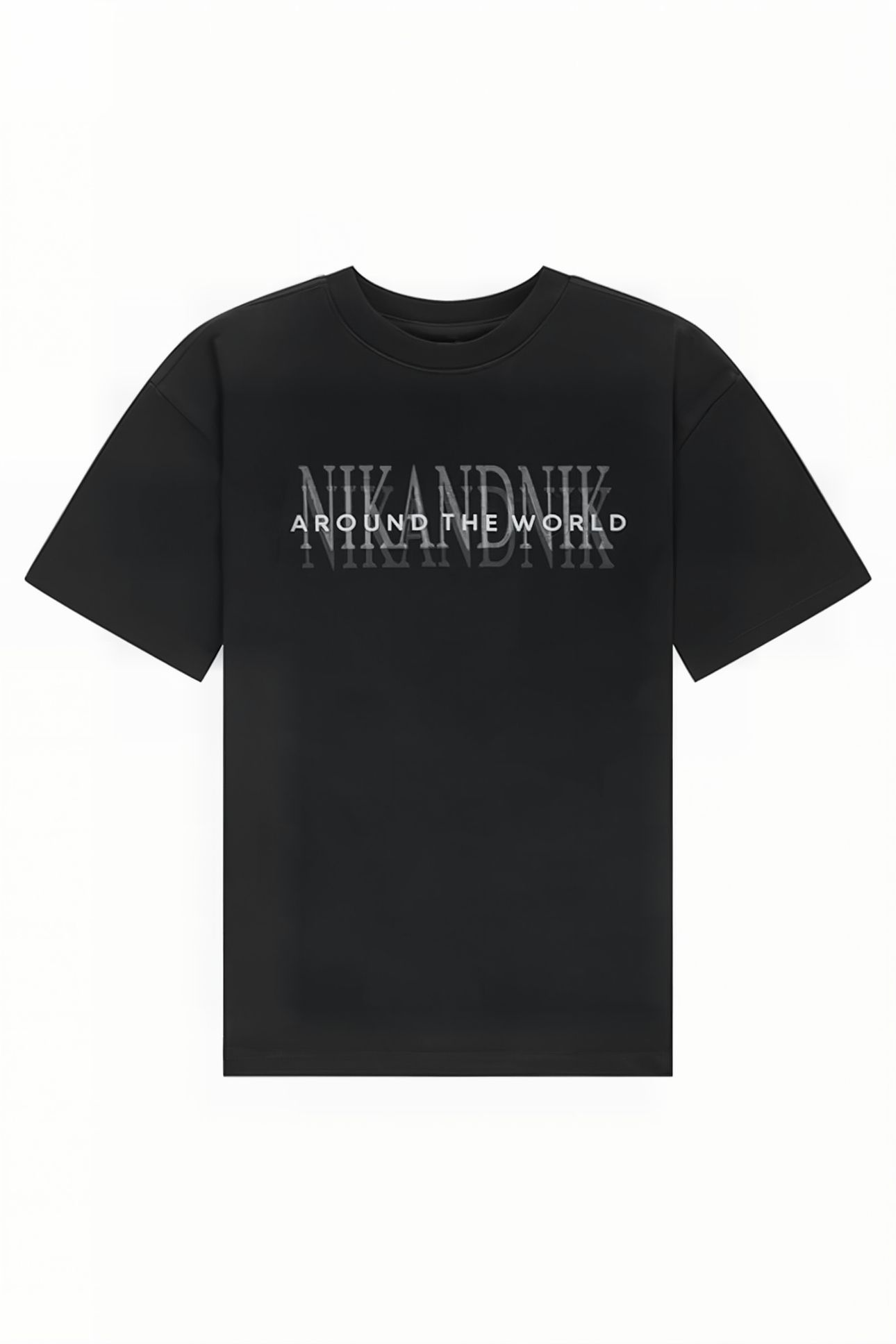 AROUND THE WORLD T-SHIRT BLACK 1