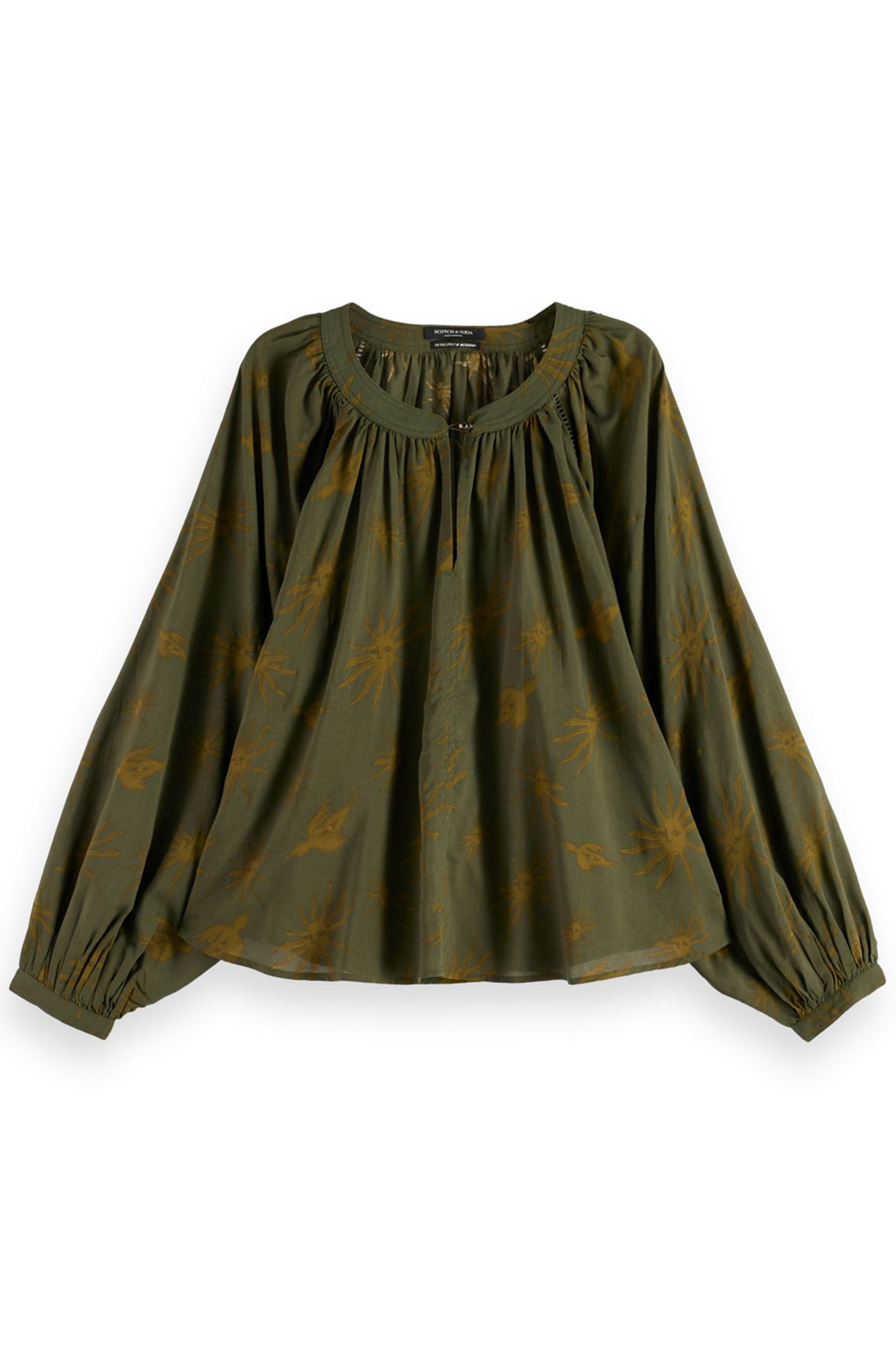 PRINTED MODAL TOP MYSTIC SKY OLIVE 4