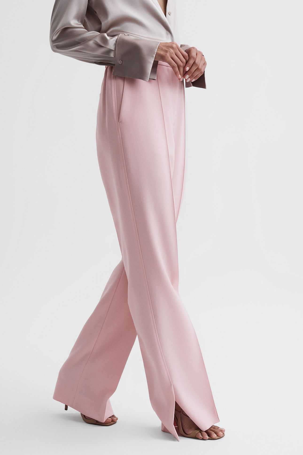 MARINA WIDE-LEG TROUSER — OC PINK 4
