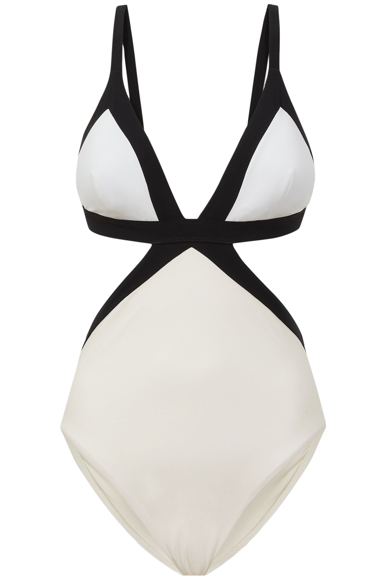 COLOUR BLOCK ONE-PIECE SWIMSUIT — REGULAR FIT 4