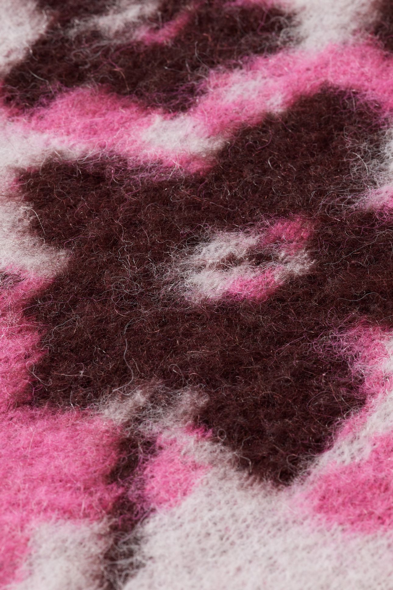 FUZZY JACQUARD MID LENGTH CARDIGAN WINTER FLORAL 8