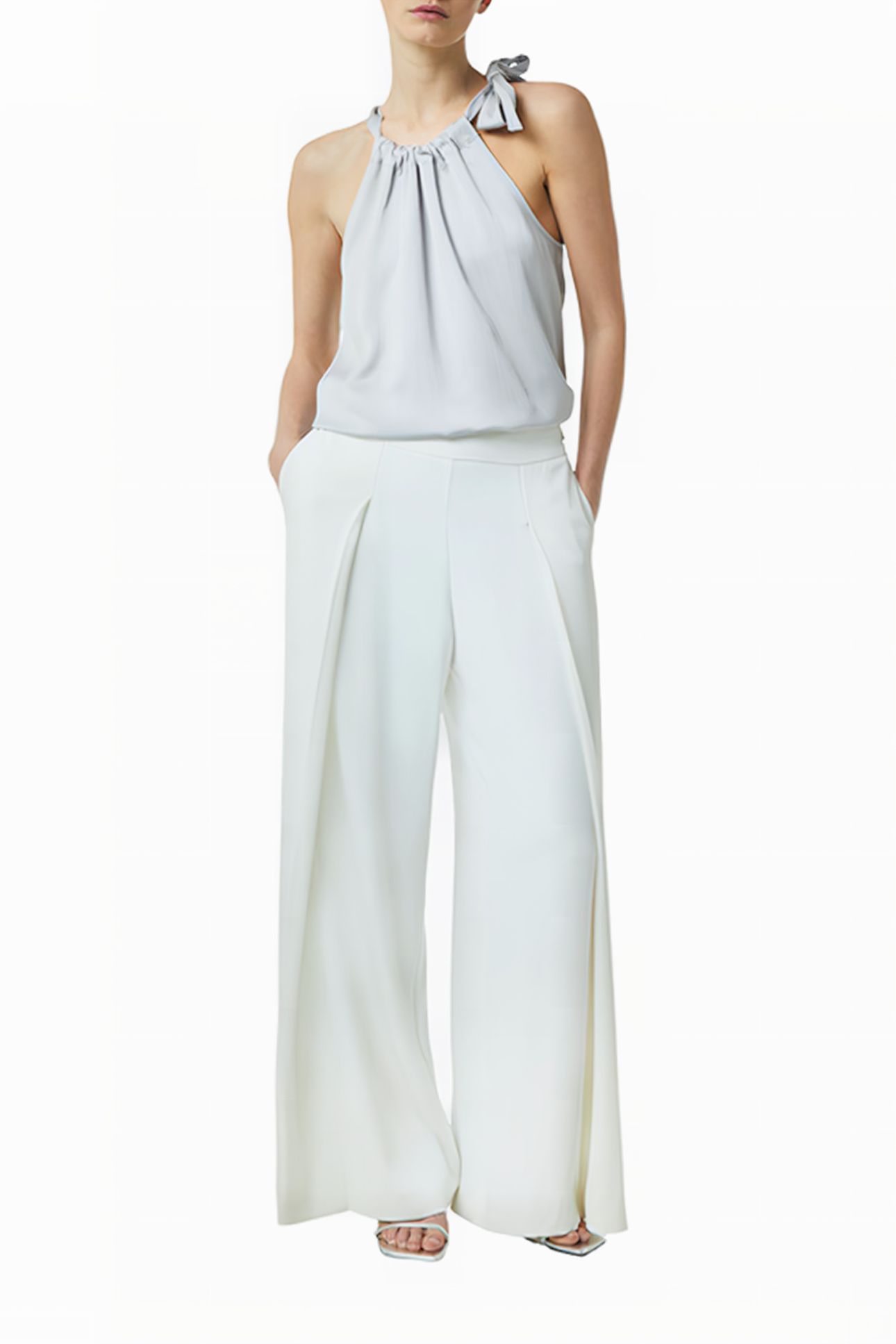 COMMA BLOUSES LIGHT-GREY 2